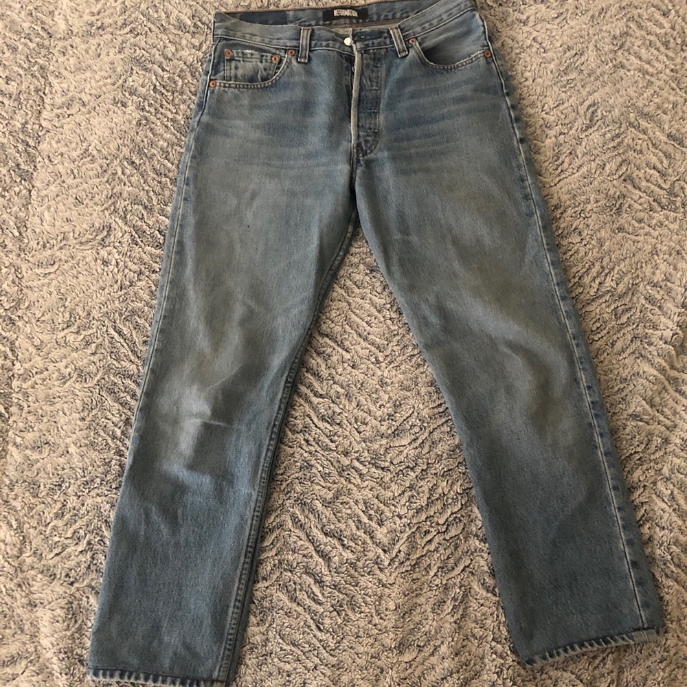 High-waisted reformation jeans